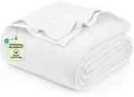 Utopia Bedding Ivory 100% Cotton Blanket Queen Size - 90X90 Inch 350GSM.... Fixed Price $28.85.