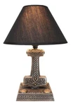 Old Norse God Of Thunder Thor Hammer Mjolnir Sculptural Table Lamp With Shade. Fixed Price $109.99.
