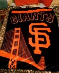 San Francisco Giants Throw Stadium Game Blanket Official Mlb Baseball Northwest. Fixed Price $20.00.