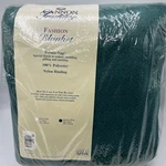 Cannon Fashion Blanket Queen King Hunter Green Nylon Binding 102X90. Fixed Price $29.99.