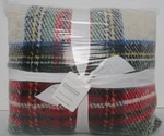 Pottery Barn Stewart Plaid Faux Fur Back Throw, 50" 60" Ivory Nwt. Fixed Price $99.95.