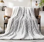 Dada Bedding Luxury White Faux Fur Throw Blanket - Dreamy Milky Way Cloud Pur.... Fixed Price $57.36.