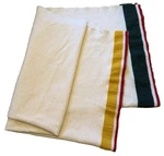 Woolrich Hudson Bay Style Usa Made Blanket Cream Yellow Green 80 X 56. Fixed Price $99.99.