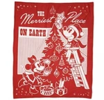 Disney Mickey And Minnie Mouse Holiday Fleece Throw 50 X 60 Inch, Multicolored. Fixed Price $37.52.