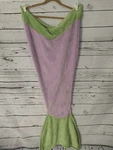 Seatail Mermaid Blanket Minky Soft Purple Green Cover Open Top Novelty Gift. Fixed Price $8.99.