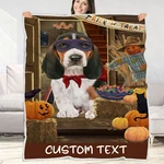 Basset Hound Dog Blanket Personalized Throw Woven Fleece Sherpa Many Designs Nwt. Fixed Price $69.99.