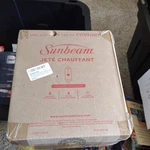 Sunbeam Royal Luxe Dove Grey Heated Personal Throw Blanket, Cozy-warm. Fixed Price $20.00.