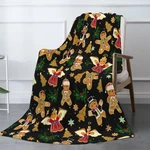 Christmas Man Throw Blanket Fuzzy Soft Cozy Gingerbread.... Fixed Price $11.88.