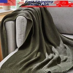 Chunky Knit Throw Blanket Cotton Blend Cozy Reversible Soft Warm All Ages New. Fixed Price $32.90.