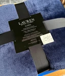 Ralph Lauren Navy Blue Micromink ** King Bed Blanket Plush Fleece Rl Emb Logo. Fixed Price $68.95.