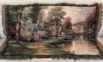 Thomas Kinkade Woven Throw Blanket Painter Of Light Fringed Usa. Fixed Price $19.99.