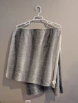 Vince Camuto Fleece Blanket Euc 56"X48" Grey And White. Fixed Price $19.99.