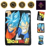 Detachable Goku Saiyan Blue God Fleece Throw Blanket - Perfect For Seasons. Fixed Price $59.39.