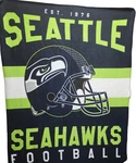 Officially Licensed Nfl Team 50 X 60 Fleece Singular Throw Blanket Seattle. Fixed Price $14.99.