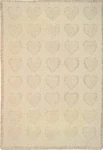 Basketweave Heart Throw Blanket Natural Cotton Woven Design 46 X 60-INCH. Fixed Price $43.69.