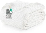 Utopia Bedding White 100 Cotton Waffle Blanket 300 Gsm Queen - 90X90 Inch. Fixed Price $47.12.
