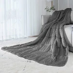 Alansma Reversible Weighted Blanket For All Season, Luxury Velvet, Warm And C.... Fixed Price $64.61.