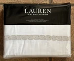 Ralph Lauren Spencer Cable Embroidery Cotton Full/queen Duvet Cover White Flax. Fixed Price $110.00.