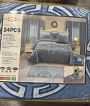 Pendleton 1437302 Sherpa Fleece Blanket - Evergreen Stripe, King Size. Fixed Price $200.00.