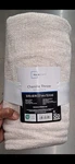 Mainstays Chenille Throw Blanket Papyrus Beige 50X60IN Solid Polyester. Fixed Price $25.20.