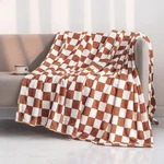 Lomao Throw Blankets Flannel With Checkerboard Grid Pattern Soft Thro.... Fixed Price $33.41.