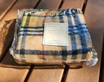 Vintage Faribault Mills 100% Virgin Wool Stadium Sports Blanket Throw 48X64 Usa. Fixed Price $59.99.