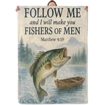 Christian Fishing Bass Flannel Throw Blanket 50X60 Inch Soft Warm Bed. Fixed Price $43.61.