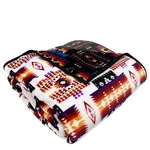 Sacred Thread Aztec Fleece, Reversible Native American Blanket, Weste.... Fixed Price $85.27.