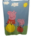 Northwest Peppa Pig And George Bounce Polyester Fleece Throw Blanket 60X45 Euc. Fixed Price $14.98.
