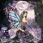 Nu Trendz Full Moon Fairy Fantasy Mythical Goth Queen Size Luxury Plush Blanket. Fixed Price $68.99.