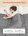 Vevor Weighted Blanket, 25 Lbs, 60 X 80 Queen Size, Cooling Breathable Heavy. Fixed Price $66.90.