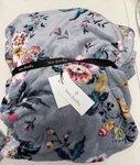 Vera Bradley Plush Throw Blanket Parisian Bouquet 80" X 50". Fixed Price $64.95.