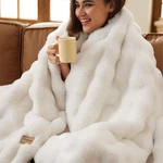Blanket Faux Fur Twin 60 80 Fluffy Cozy Cream 870G Bedsure Gentlesoft Fuzzy. Fixed Price $124.99.