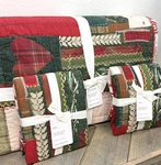 Pottery Barn Holiday Love Reversible King Quilt + 2 Euro Shams Christmas Bedding. Fixed Price $299.00.