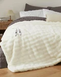 Garveehome Heated Blanket King, Dual Control Faux Fur Electric With 4.... Fixed Price $121.51.