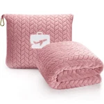 Light Pink Eversnug 2 1 Travel Blanket Pillow. Fixed Price $32.00.