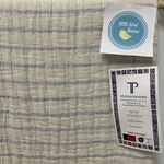 Texteis Penedo Throw Blanket Blue Ivory Stripes 50 X70 100% Cotton Portugal New. Fixed Price $59.99.