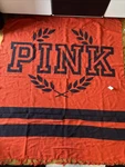 Victoria's Secret Pink Boyfriend Blanket New Tags Nwt Vs Logo Throw 50X60. Fixed Price $12.99.
