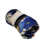 Mainstays Fleece Throw 50" X 60" Blue Sports Ball Lightweight Blanket Stadium. Fixed Price $24.98.