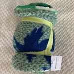 American Eagle Outfitters Ae Logo Green White Sherpa Throw Blanket 50X60 #B11. Fixed Price $15.00.