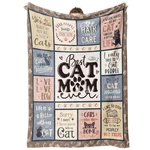 Steadstyle Mothers Day Cat Mom Gifts - Best Ever Blanket 60"X50", Multicolor. Fixed Price $31.70.