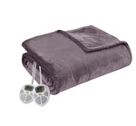 Serta Microlight Heated Electric Blanket Queen Purple New & Sealed 2 Controllers. Fixed Price $85.95.