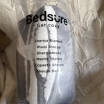 Bedsure Sherpa Fleece Throw Blanket Plaid Grey 50X60 Soft Machine Washable. Fixed Price $10.36.
