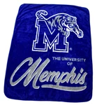 Northwest Ncaa University Of Memphis Tigers Plush Throw Blanket New 50" X 60". Fixed Price $24.99.