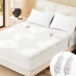 Electric Heated Mattress Pad Queen Size Dual Control Bed Warmer, Deep Pocket,. Fixed Price $113.99.