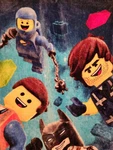 Lego Movie Batman Blanket, 38" X 53". Fixed Price $9.99.