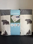 Bhf Pendleton Outdoor Packable Blanket 60"X72" Large Outside Pockets Gray Bear. Fixed Price $49.99.