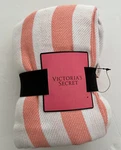 New Victorias Secret Throw Beach Blanket Multi-colored Striped 50 X 60. Fixed Price $27.99.