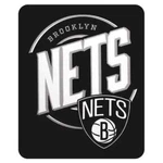 Northwest Nba Brooklyn Nets Fleece Black Throw Blanket New 50" X 60". Fixed Price $14.99.