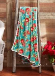 *new* Pioneer Woman Vintage Floral Velvet Plush Throw W/crocheted Trim 50 X72. Fixed Price $27.00.